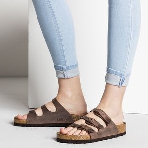 Birkenstock Florida brown 3 buckle unisex sandals